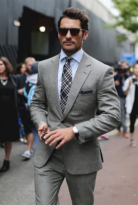 dark grey suit shirt combination